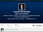 Abren cuenta a nombre de Leonel Fernández en Twitter