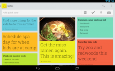 Actualización de Google Keep incluye recordatorios, colores y soporte para varias cuentas