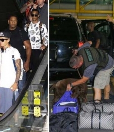 Buscan drogas en la maleta de Justin Bieber