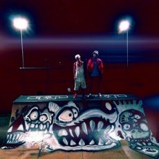 Chris Brown le pinta la pista de patineta a Justin Bieber