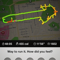Corredora traza miembros masculinos con su Nike+