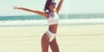 Eiza González enseñó sexy bikini y algo más.