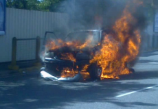 El 90% de vehículos incendiados pertenece al transporte público