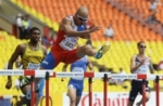 El dominicano Félix Sánchez clasificó hoy al mundial de atletismo que se celebra en Rusia