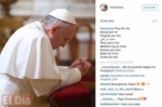 El papa Francisco estrenó su cuenta de Instagram con un pedido: