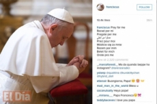 El papa Francisco estrenó su cuenta de Instagram con un pedido:
