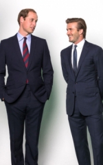 ¡El Príncipe William y David Beckham unidos por una buena causa!