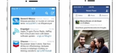 Facebook y Twitter cambian junto con iOS 7