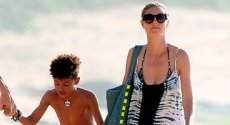 Heidi Klum rescata a su hijo en Hawaii