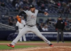 Jarlin García hace historia en las Grandes Ligas frente a los Yankees de Nueva York.