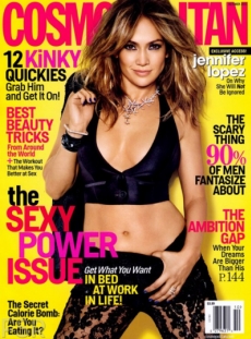 Jennifer López, a sus 44 años, posa para la portada de Cosmopolitan