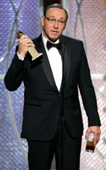 Kevin Spacey soltó una fuerte grosería al agradecer por su Golden Globe