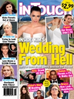 Kim Kardashian no está contenta con el falso trasero en la portada de In Touch.