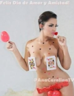 La manera que escogió Ana Carolina para desear un Feliz San Valentín
