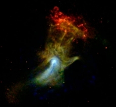 La Mano de Dios, fotografiada en el espacio