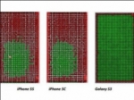 La pantalla del iPhone 5S/5C es menos precisa que la del Galaxy S3
