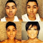 Los hombres se transforman en famosas gracias a la magia del maquillaje