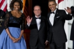 Los Obama agasajan al presidente Hollande con un espectacular banquete