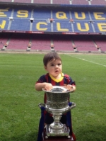 ¡Milan celebra su primera copa con sus papás, Shakira y Piqué!
