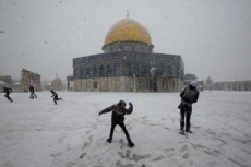 Nevó en Egipto por primera vez en 112 años y la nieve también paralizó Jerusalén