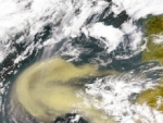 Partículas de una tormenta de arena llegan al país