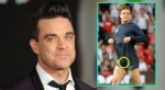 Robbie Williams muestra parte íntima en partido de futbol