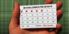 ¿Se atreven a cumplir estos 30 retos, durante 30 días?