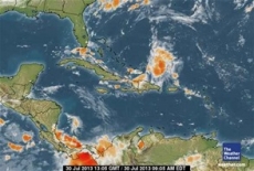 Se esperan aguaceros dispersos y tormentas eléctricas principalmente al norte del país