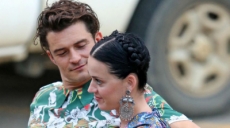 ¡Tremendos besos! Katy Perry y Orlando Bloom muestran su cariño