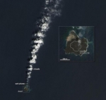 Una nueva isla nacida en el Pacífico «devora» a otra más antigua